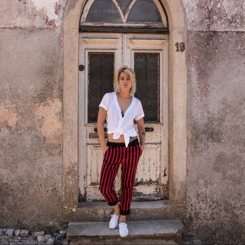 The Kooples disco stripe trousers size 25